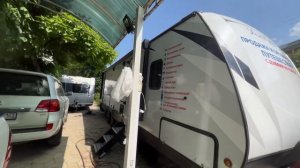 Установка дополнительного бака для чистой воды на прицеп Keystone Bullet 290BHS