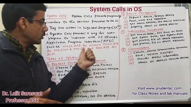 System calls in OS