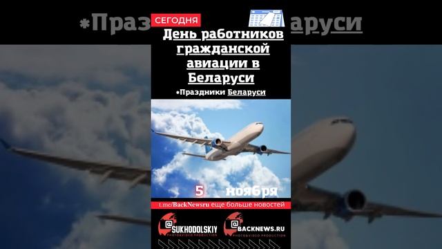 Сегодня, 5 ноября , в этот день отмечают праздник, День работников гражданской авиации в Беларуси