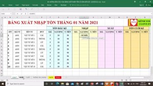 BẢNG XUẤT NHẬP TỒN (CÓ QUẢN LÝ GIÁ NHẬP XUẤT) - ILOVEEXCEL!