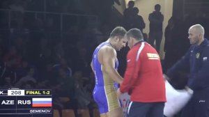 КЕН 2015. Греко-римская борьба. Финал. 130 кг. Сергей Семенов (Россия) - Сабах Шариати (Азербайджан