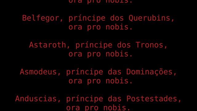 Oração Satânica: Litania Negra aos Príncipes do Inferno смотреть онлайн