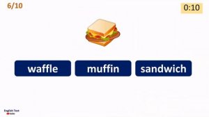 Fast Food Vocabulary Quiz for Kids