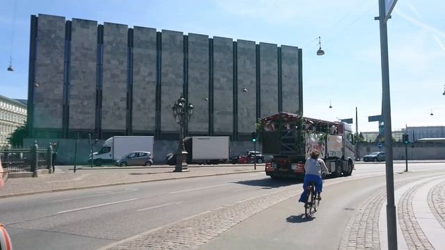 Студенческий грузовик, Центр Копенгагена, Дания. 9 июня 2023