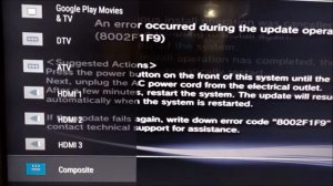 sony PS3 super slim trying to fix error 8002F1F9