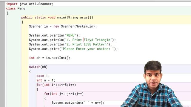 Menu Driven Programs in Java | ICSE Class 10 Computer