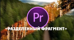 Как сделать Переход на разделения экрана в Premiere Pro.  «Разделенный фрагмент» в Premiere Pro.