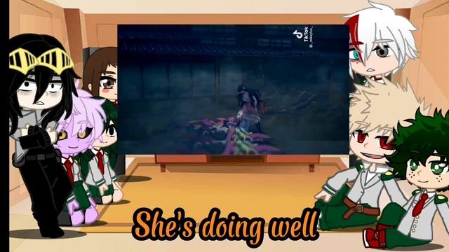 MHA meet (react to) Kamado Nezuko // last part! смотреть онлайн