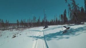 Выезд на избу. Весенние заботы. На снегоходах по весеннему таежному снегу.