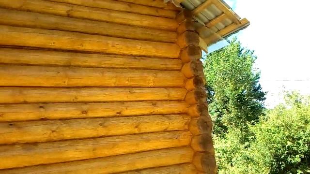 Деревянная дом проект №1 из бревна Лесстрой