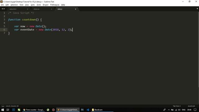 JavaScript Countdown Timer for Beginners | HMTL & CSS | JavaScript Tutorials