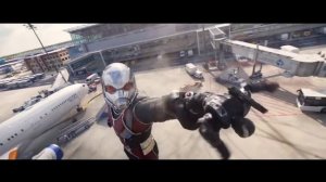 Человек муравей вырос.Битва в аэропорту часть 3.Первый мститель противостояние