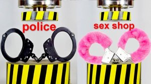 HYDRAULIC PRESS VS HANDCUFFS ORIGINAL AND FAKE