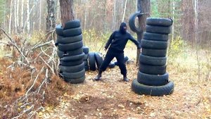 тренировка - 3.(нунчаку(работа двумя нунчаку по двум целям).Осень 2017.