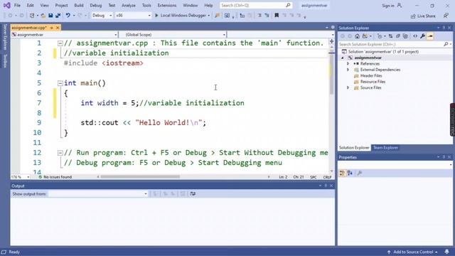 #assignment #initialization #variables Assignment & Initialization of Variables in C++ Programming