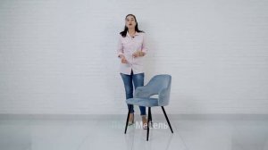 Стул на металлокаркасе Woodville Konor (синий) – видеообзор модели