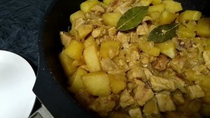 Как приготовить мясо с картошкой на сковороде.