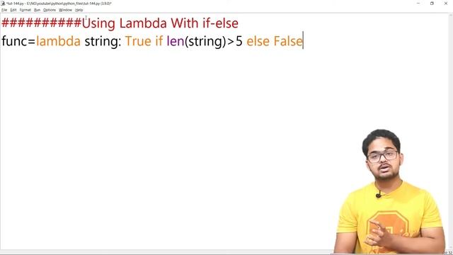 Using If Else in Lambda function | Python Course In Hindi | Tutorial 144