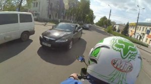 Поездка на мотоцикле от первого лица | большая скорость | GO PRO