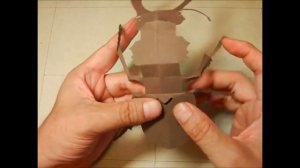 Жук-олень из kiriorigami бумаги ремесла (Russian version)