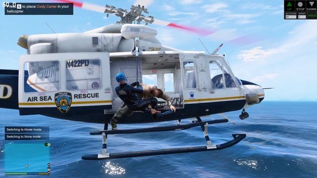 NYPD Rescues Sinking Ship In GTA 5 Liberty City смотреть онлайн