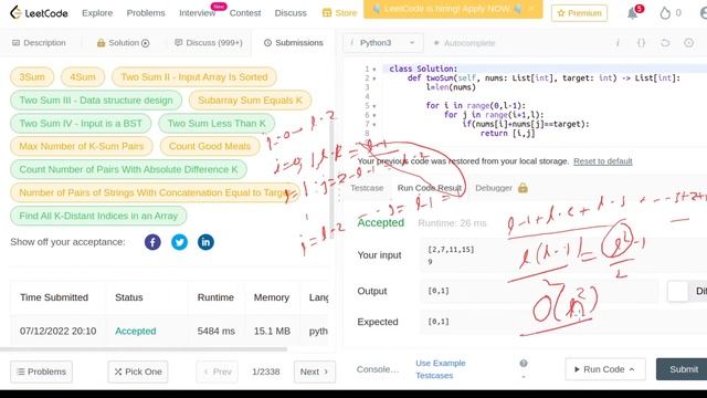 #1 Two Sum | LeetCode Problem Solving | DS | Algorithm | Hindi смотреть онлайн