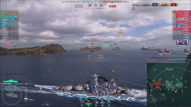 ARP Yamato goes full berserk - World of Warships смотреть онлайн