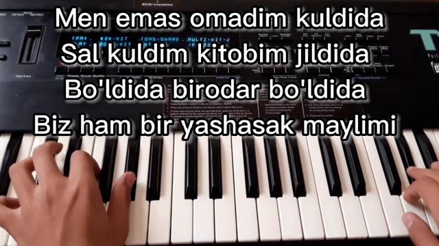 Jaloliddin Ahmadaliyev Biz ham bir yashasak maylimi piano karaoke tekst смотреть онлайн
