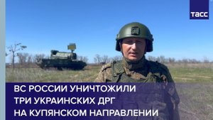ВС России уничтожили три украинских ДРГ на купянском направлении