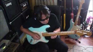 Fender 50's Stratocaster Surf Green playing clean tone (No Talking)