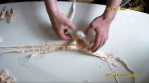 как плести лапти домовенку кузе из 4х лычек за 15мин