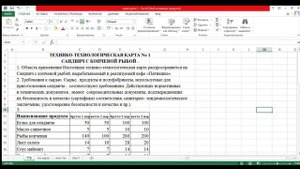 Составление технологических карт
