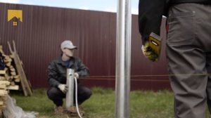 Фундамент на винтовых сваях с обвязкой брусом