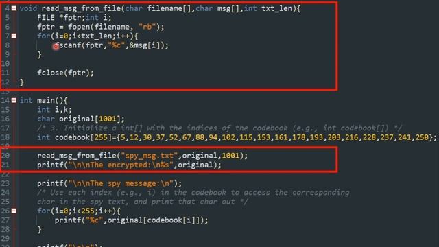 Lecture 8 (Files) - Part 2 - Read Spy Message from Files смотреть онлайн