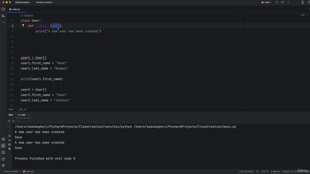 15. Python Attributes and Class Constructors || 17. Intermediate Object-Oriented Programming (OOP)