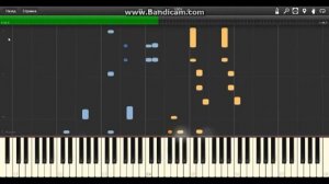 Synthesia На прекрасном и голубом Дунае на фортепиано