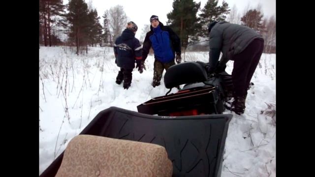 Первые покатушки на снегоходе Yamaha vk540iv смотреть онлайн