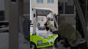 Погрузчик Zoomlion FD30, заводим после морозных выходных