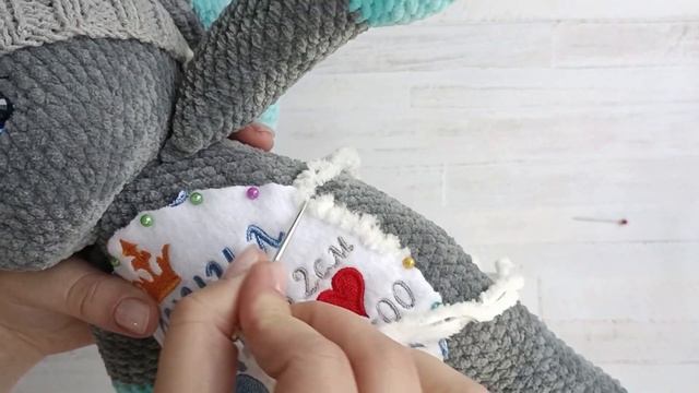 Мини-урок. Как пришить метрику к игрушке. Какие ошибки я совершила.