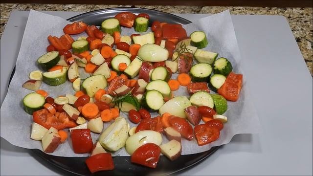 ОВОЩИ В ДУХОВКЕ Фантастическое Летнее Блюдо!  Невозможно остановиться, пока  тарелка не опустеет.