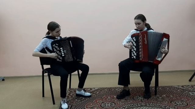 А. Матовицкая "Элегия", дуэт баянистов Бузун Светлана и Бузун Виктория смотреть онлайн