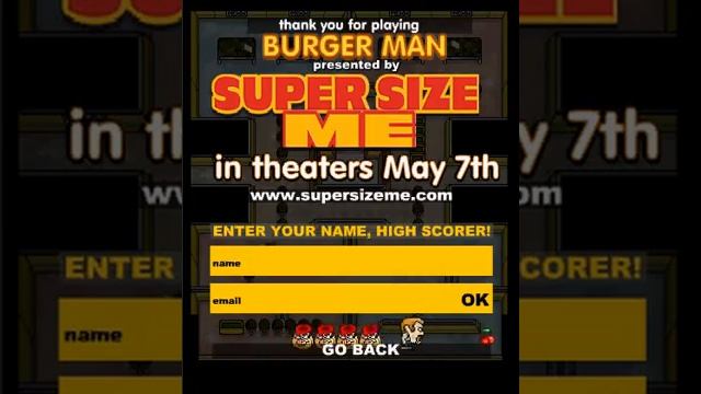 Super Size Me presents Burger Man (PC browser game) смотреть онлайн