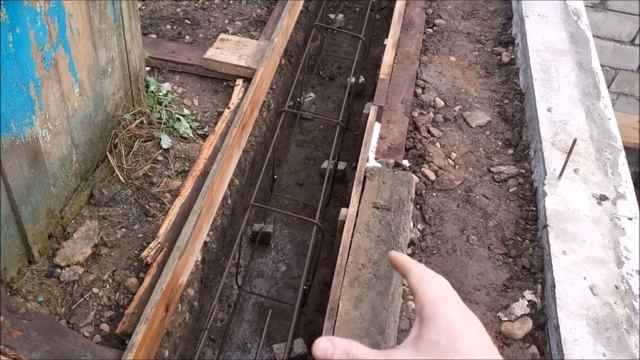 Мастерская+погреб+навес. Ч11. Ленточный фундамент.