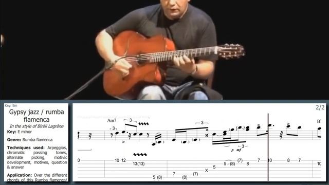 Biréli Lagrène - KILLER gypsy jazz / rumba flamenca lick смотреть онлайн