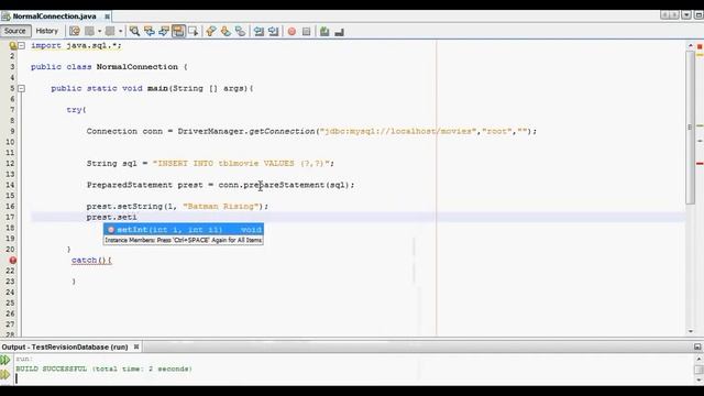 Java Database Prepared Statement My Test Revision Steps смотреть онлайн