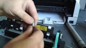 Печать с полосами/дефектами Samsung SCX 4824 - разборка печки, замена тефлонового вала