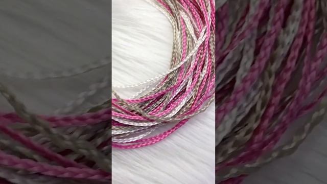 Афрорезинка ЗИ-ЗИ, 55 см, 24 шт, цвет розовый/белый/русый смотреть онлайн