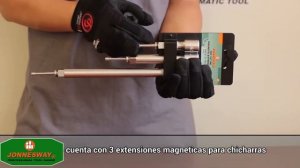 JUEGO 3 EXTENSIONES MAGNETICAS CUADRANTE 1/2" - JONNESWAY SKU: 42613