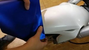 Пленка хром клейка мотоцикла