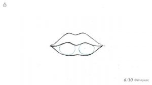 Как пошагово рисовать губы человека: инструкция от EvriKak
